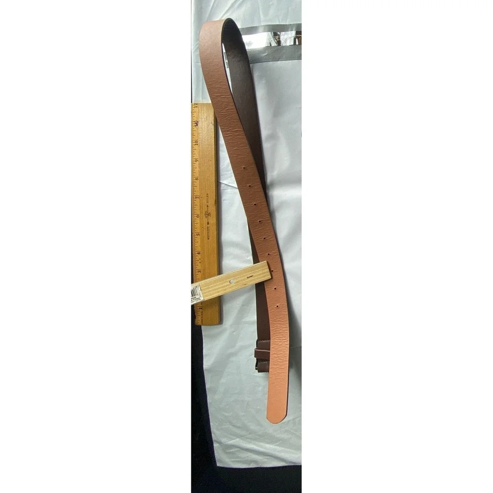 Genuine Leather Reversible Belt –‎ Tan/Brown & Dark Brown with Brass-Tone Buckle